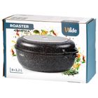 Vilde, Granitica, brytfanna granitowa z pokrywką 3w1, 8+3,2l, 39-26,5-18 cm