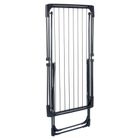 Vilde, suszarka na pranie, metalowa i rozsuwana, czarna, rozmiar XXL, 108-182 cm