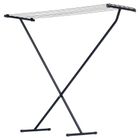 Vilde, suszarka na pranie metalowa, składana, czarna, 91-84 cm