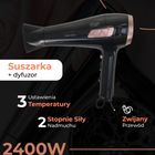 Adler, suszarka ze zwijanym przewodem, z dyfuzorem, 2400W