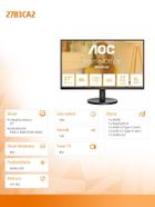 Aoc, monitor LED, 27", 27B3CA2