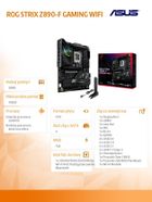 Asus, płyta główna, ROG STRIX Z890-F GAMING WIFI s1851 4DDR5 TB4 ATX/90MB1I40-M0EAY0