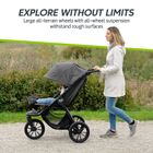 Baby Jogger, City Elite 2w1, wózek spacerowy z gondolą, terenowy, opulent black