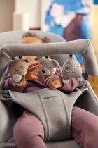 BabyBjörn, Bliss 3D Jersey, leżaczek bujaczek, piaskowoszary