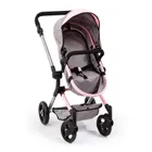 Bayer Design, Neo Vario Combi, głęboki wózek dla lalek z torbą, szaro-różowy i motylkiem