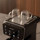 Berdsen, ekspres do kawy kolbowy, ze spieniaczem do mleka, 20 bar, czarny, BD-773