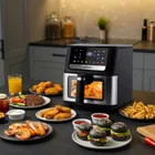 Berdsen, frytkownica beztłuszczowa, air fryer, 1700W, czarny, 6,5l, BD-655