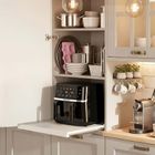 Berdsen, frytkownica beztłuszczowa, air fryer, dwukomorowy, 1700W, czarny, 10,2l, BD-657