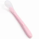Bocioland, łyżeczka silikonowa, różowa