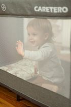 Caretero, Esti, łóżeczko turystyczne z funkcją dostawki, graphite