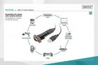 Digitus, adapter, DA-70156, USB M - RS-232 M, czarny