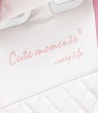 Dziecięcy fotel gamingowy z wysuwanym podnóżkiem, różowy