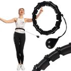 Enero Fit, Hula Hop z masażerem i obciążeniem, czarne