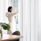 Eurofirany, firana gotowa, Kaja, na taśmie, 140-270 cm, biały