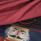 Eurofirany, komplet pościeli świątecznej, Peter03, 160-200 cm, granatowy