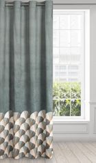 Eurofirany, zasłona zaciemniająca gotowa, Gina 140-250 cm, stalowy