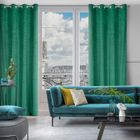 Eurofirany, zasłona zaciemniająca gotowa, Julia, 140-250 cm, zielony