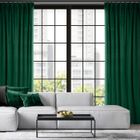 Eurofirany, zasłona zaciemniająca gotowa, na taśmie, Marlen, 140-300 cm, zielony