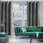 Eurofirany, zasłona zaciemniająca gotowa, Rosa, 140-250 cm, grafitowy