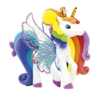 Galupy, Skrzydlate Jednorożce, brokatowa figurka z kryształkiem Swarovskiego, 1 szt.