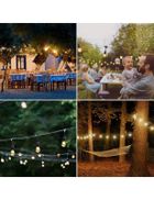 Girlanda ogrodowa świetlna, 20m, 20 żarówek LED, sieciowa, wodoszczelna