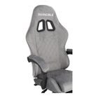 HaloFuture, fotel gamingowy, z podnóżkiem, szary