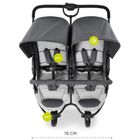 Hauck, Roadster Duo SLX, wózek bliźniaczy, grey/silver