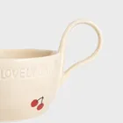 Homla, Isernia, filiżanka ze spodkiem, w wisienki, 0,2l