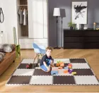 Humbi, mata piankowa, puzzle, biały, szary, 60-60 cm, 6 szt.