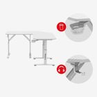 Huzaro, Hero 7.3 White, biurko gamingowe z regulacją wysokości