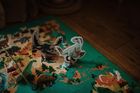 Janod, Dinozaury, puzzle edukacyjne z figurkami 3D, 200 elementów