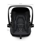 Kiddy, Evoluna, I-size 2, fotelik samochodowy, Midnight Black, 45-83 cm, 0-13 kg