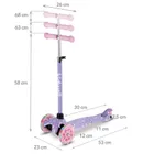 Kidwell, Uno, hulajnoga 3-kołowa LED, balansowa, stars