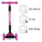 Kidwell, Vento, hulajnoga 3-kołowa, balansowa, różowa