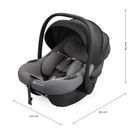 Kinderkraft, I-Lite, fotelik samochodowy, nosidełko, Cool Grey, 40-86 cm