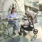 Kinderkraft, Trig 3, wózek spacerowy z tacką, Stone Beige
