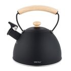 Kinghoff, czajnik z gwizdkiem, czarny mat, 2,5l, kh-1999