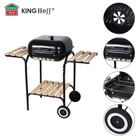 Kinghoff, grill węglowy na kółkach z półkami, kh-2034