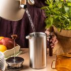 Kinghoff, stalowy zaparzacz tłokowy do kawy, herbaty, 1l, kh-1995