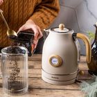 Klausberg, Retro, czajnik elektryczny, z termometrem, 1,7l, kb-9006