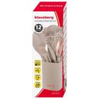 Klausberg, zestaw 12 silikonowych przyborów kuchennych w stojaku, kb-9012