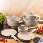 Klausberg, zestaw garnków marmurkowych, 12 elementów, kb-7967