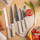 Klausberg, zestaw noży w stojaku z deską i chwytem na ręcznik, kb-7978