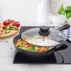 Könighoffer, Corvos, zestaw 3 patelni głębokich, indukcja, 20 cm, 24 cm, 28 cm