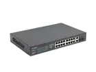 Lanberg, switch, RACK 19" 16X 100MB POE+/2X COMBO GIGABIT, 250W, NIEZARZĄDZALNY, RSFE-16P-2C-250
