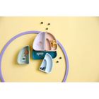 Lassig, Tiny Team, zestaw silikonowych naczyń, kotek, 3 szt.