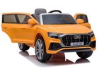 Lean Cars, Audi Q8, pojazd na akumulator, pomarańczowy lakierowany