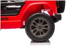 Lean Cars, Jeep Rubicon, pojazd na akumulator 4-4, DK-JWR556 4-200W 24V, czerwony