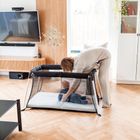 Luna Bambini, lekkie łóżeczko turystyczne, bez montażu, czarne