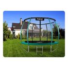 Neo-Sport, trampolina ogrodowa z siatką, profilowanymi słupkami i drabinką, 312 cm